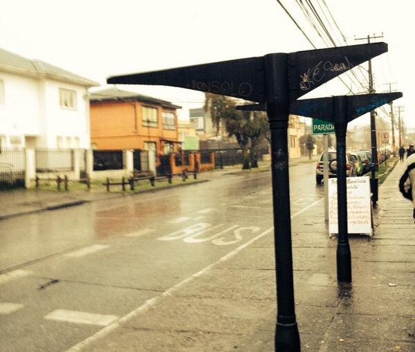 Paradero en Valdivia